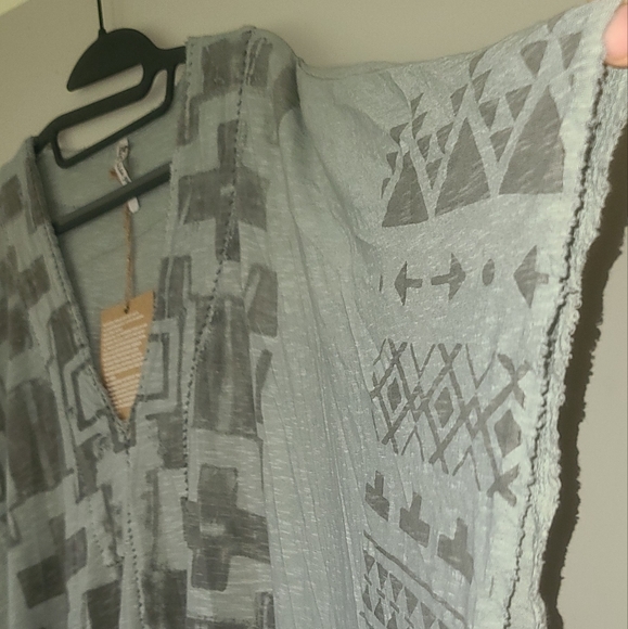 New Magnolia Pearl Veda Monarch Kaftan Sitting Bull River Caftan Dress 562 blue - Picture 8 of 16